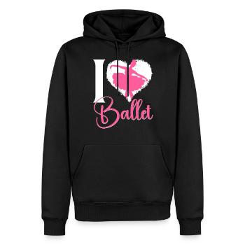 Ballet Dancer Dance Girl Ballerina - Männer Premium Bio Hoodie - Schwarz - Vorne - Nico (187cm)
