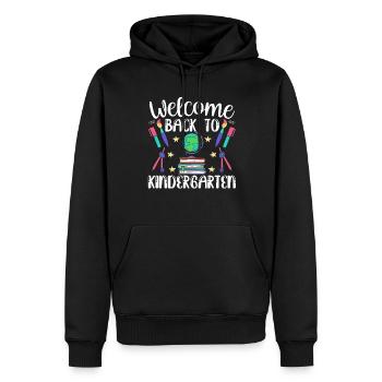 Bienvenue à la maternelle Sweet Humor Children - Sweat à capuche Premium bio Homme - noir - Devant - Nico (187cm)