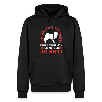 Do Khyi mehr mögen Tibetmastiff Tibetdogge - Männer Premium Bio Hoodie - Schwarz - Vorne - Nico (187cm)