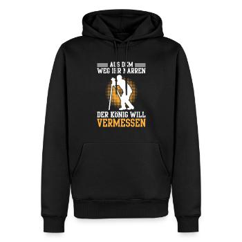 Vermessungstechniker aus dem Weg Vermesser - Männer Premium Bio Hoodie - Schwarz - Vorne - Nico (187cm)