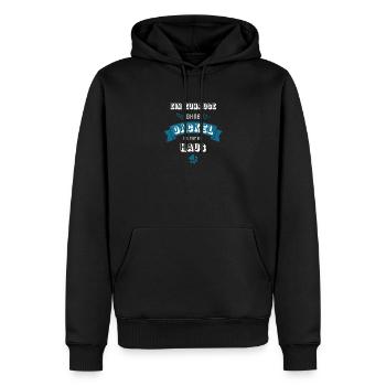 Ein Zuhause ohne Dackel ist nur ein Haus - Männer Premium Bio Hoodie - Schwarz - Vorne - Nico (187cm)