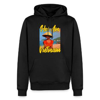 Hoi An Vietnam Sonnenuntergang - Männer Premium Bio Hoodie - Schwarz - Vorne - Nico (187cm)