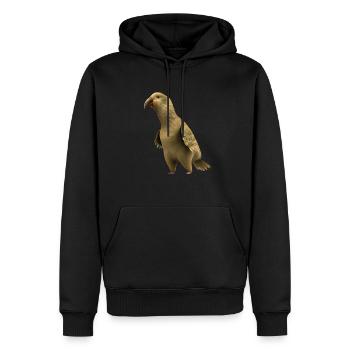 Kakapo - Der nachtaktive Papagei - Männer Premium Bio Hoodie - Schwarz - Vorne - Nico (187cm)