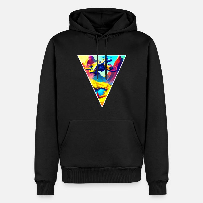 Drone Pilot fly - Sweat à capuche Premium bio Homme - noir