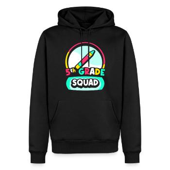5th Grade Team Fifth Year School - Men’s Premium Organic Hoodie - black - Front - Nico (187cm)