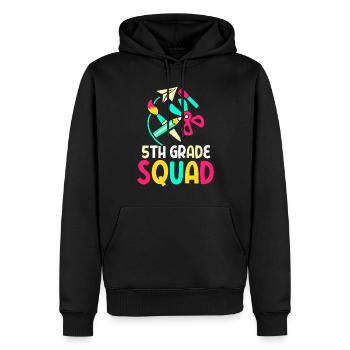 5th Grade Team School Fifth Grade Fifth Year - Men’s Premium Organic Hoodie - black - Front - Nico (187cm)