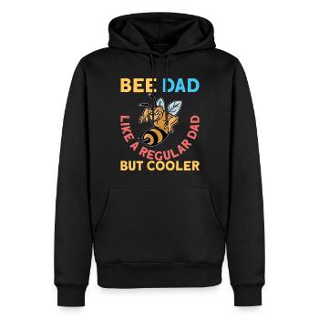 Bee Dad Bee King Beekeeper Beekeeper Gift - Men’s Premium Organic Hoodie - black - Front - Nico (187cm)
