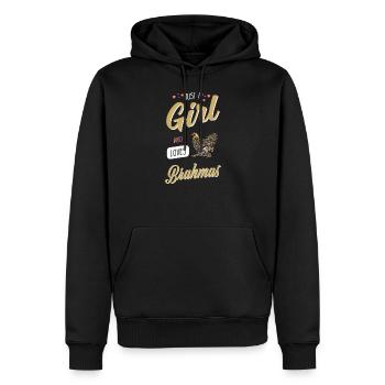 Brahma Chicken I Chicken Poultry Motif pour - Sweat à capuche Premium bio Homme - noir - Devant - Nico (187cm)