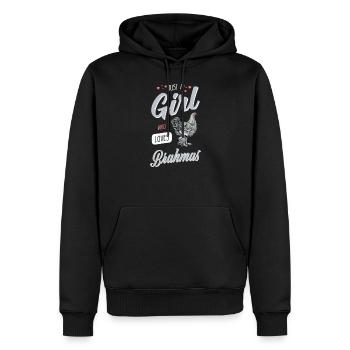 Brahma Chicken I Chicken Poultry Motif pour - Sweat à capuche Premium bio Homme - noir - Devant - Nico (187cm)