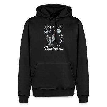 Brahma Chicken I Chicken Poultry Motif pour - Sweat à capuche Premium bio Homme - noir - Devant - Nico (187cm)
