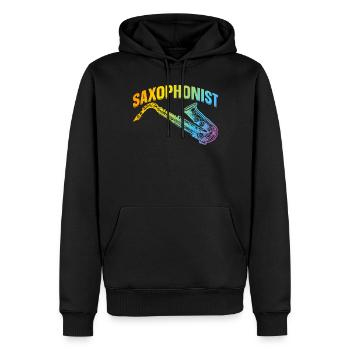 Saxophonist Saxophone Player - Saxophonist - Männer Premium Bio Hoodie - Schwarz - Vorne - Nico (187cm)