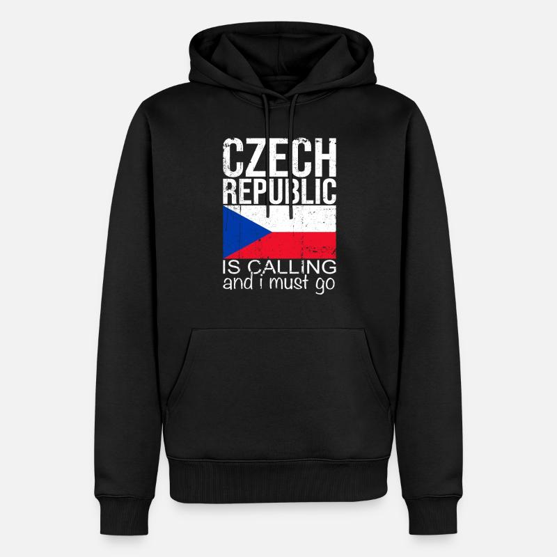Tschechien - Männer Premium Bio Hoodie - Schwarz