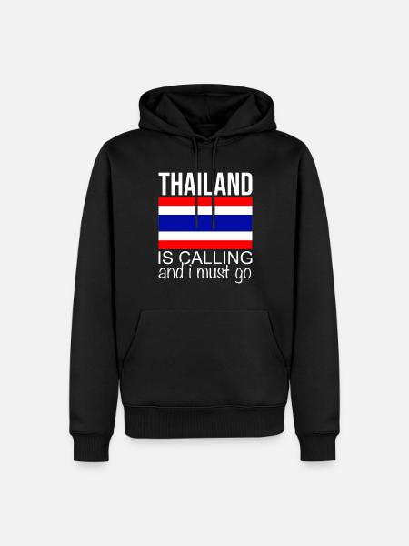 Citation Thaïlande - Sweat à capuche Premium bio Homme - noir