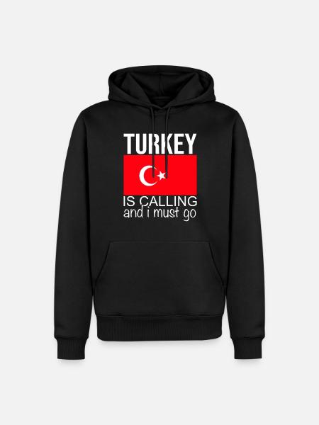 Turkey Quote - Men’s Premium Organic Hoodie - black