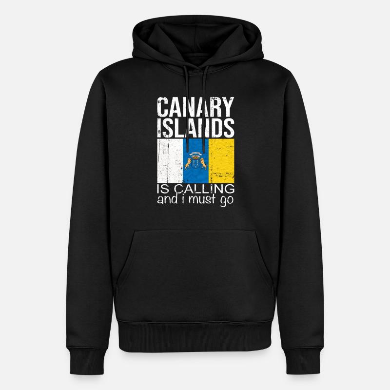 Dicton des îles Canaries - Sweat à capuche Premium bio Homme - noir