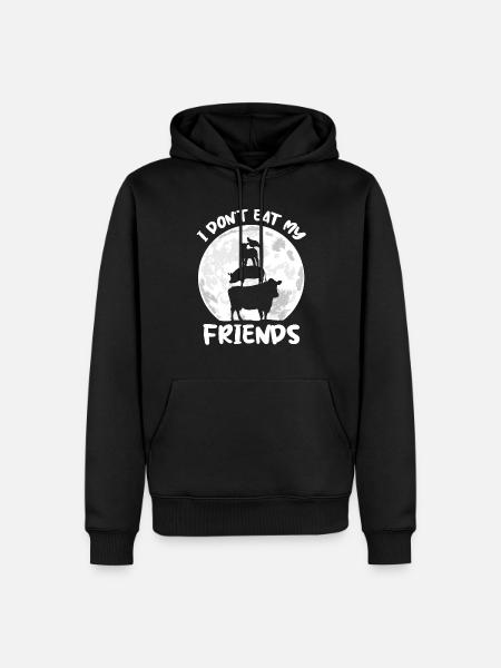 Vegetarian Vegan Vegetarian Gift - Men’s Premium Organic Hoodie - black
