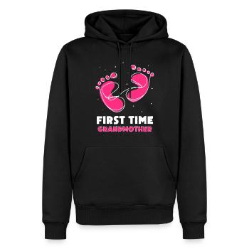 Das Erste Mal Großmutter Süß Erstes Mal Großeltern - Männer Premium Bio Hoodie - Schwarz - Vorne - Nico (187cm)