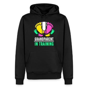 Großeltern In Ausbildung Schwanger Süß Erstes Mal - Männer Premium Bio Hoodie - Schwarz - Vorne - Nico (187cm)