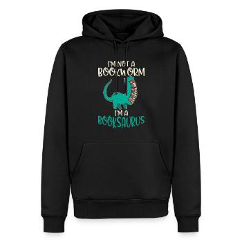 Dinosaurier Geschenk Dino Liebhaber Geschenk - Männer Premium Bio Hoodie - Schwarz - Vorne - Nico (187cm)