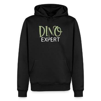Dinosaurier Geschenk Dino Liebhaber Geschenk - Männer Premium Bio Hoodie - Schwarz - Vorne - Nico (187cm)