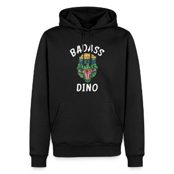 Dinosaurier Geschenk Dino Liebhaber Geschenk - Männer Premium Bio Hoodie - Schwarz - Vorne - Nico (187cm)