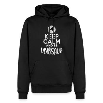 Dinosaurier Geschenk Dino Liebhaber Geschenk - Männer Premium Bio Hoodie - Schwarz - Vorne - Nico (187cm)