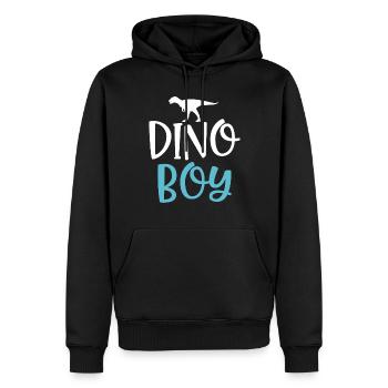 Cadeau de dinosaure Dino Lover Cadeau - Sweat à capuche Premium bio Homme - noir - Devant - Nico (187cm)