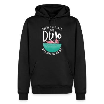 Cadeau de dinosaure Dino Lover Cadeau - Sweat à capuche Premium bio Homme - noir - Devant - Nico (187cm)