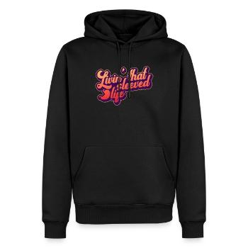 Magenverkleinerung Betrieb - Männer Premium Bio Hoodie - Schwarz - Vorne - Nico (187cm)