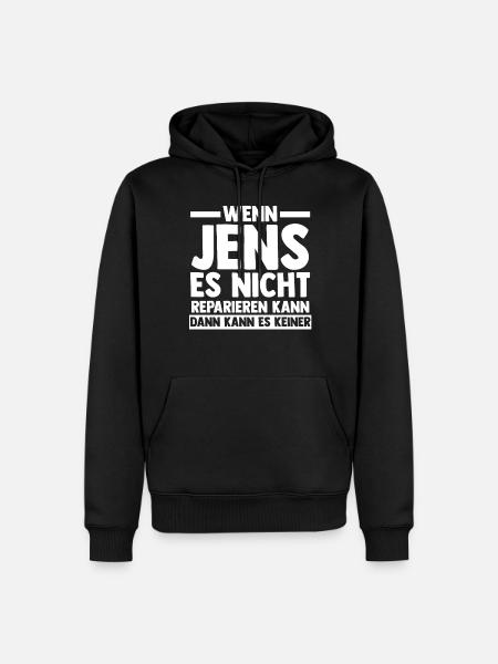 Jens - Männer Premium Bio Hoodie - Schwarz
