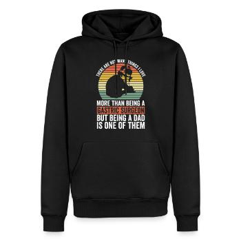 Magenchirurg Vater Und Adipositaschirurgie - Männer Premium Bio Hoodie - Schwarz - Vorne - Nico (187cm)