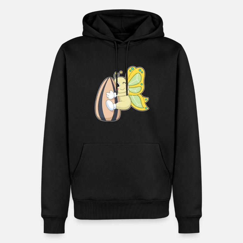 Schmetterling Samen - Männer Premium Bio Hoodie - Schwarz