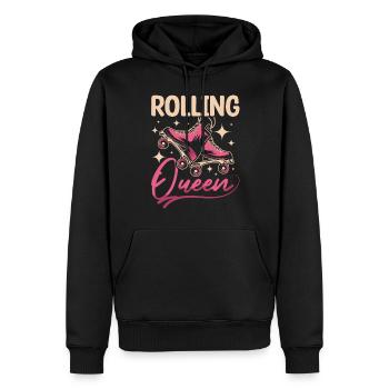 Inline skating rolling queen - Men’s Premium Organic Hoodie - black - Front - Nico (187cm)