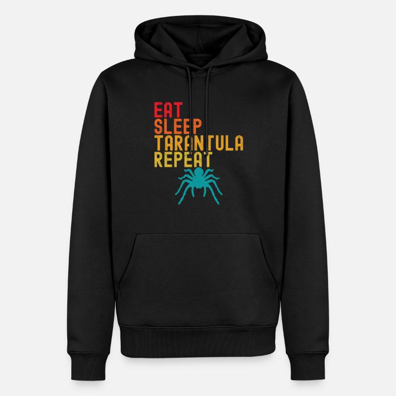 Tarantel - Männer Premium Bio Hoodie - Schwarz