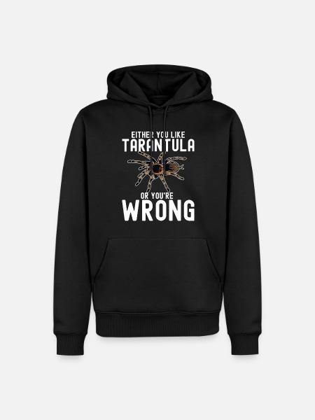 Tarentule - Sweat à capuche Premium bio Homme - noir