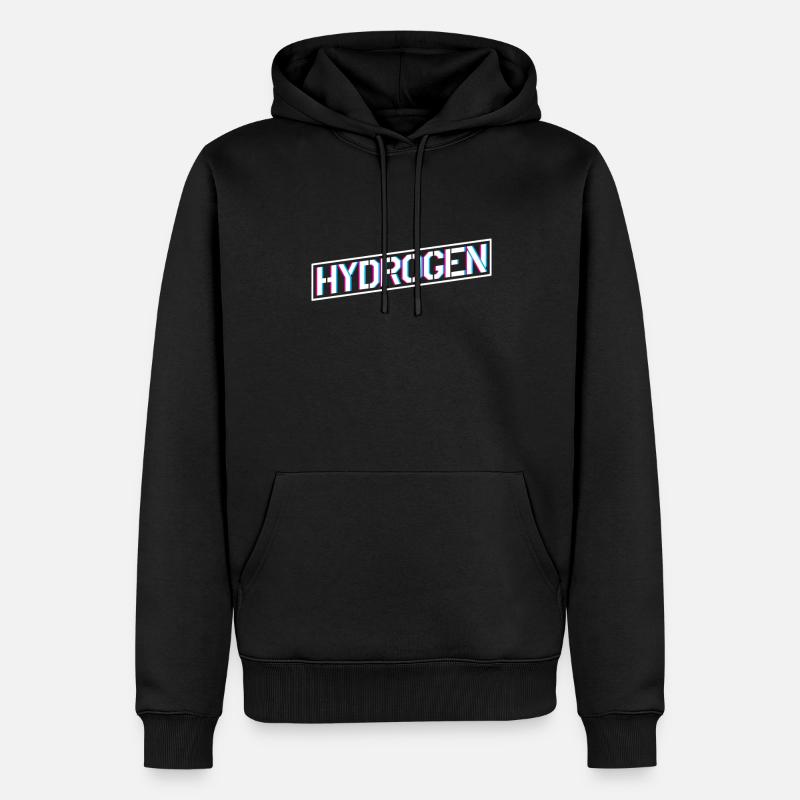 Wasserstoff Energie Hydrogen Element - Männer Premium Bio Hoodie - Schwarz
