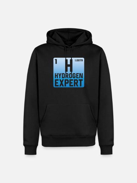 Hydrogen Expert Hydrogen Energy Element - Men’s Premium Organic Hoodie - black