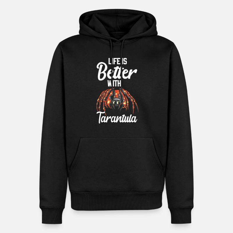 Tarantel - Männer Premium Bio Hoodie - Schwarz