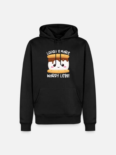Marshmallow S'more - Men’s Premium Organic Hoodie - black