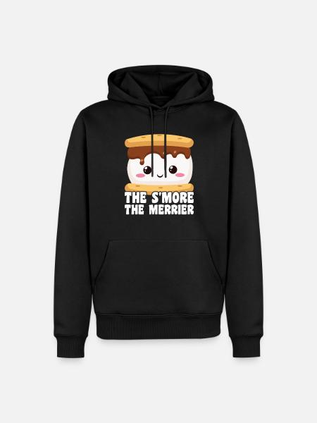 Marshmallow S'more - Men’s Premium Organic Hoodie - black