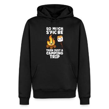 Guimauve S’more - Sweat à capuche Premium bio Homme - noir - Devant - Nico (187cm)