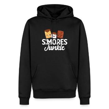 Guimauve S’more - Sweat à capuche Premium bio Homme - noir - Devant - Nico (187cm)