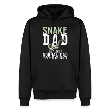 Schlange Geschenk Schlangenliebhaber - Männer Premium Bio Hoodie - Schwarz - Vorne - Nico (187cm)