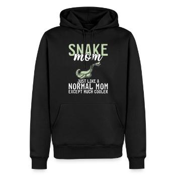 Snake Gift Snake Lover - Men’s Premium Organic Hoodie - black - Front - Nico (187cm)