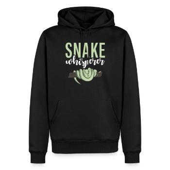 Schlange Geschenk Schlangenliebhaber - Männer Premium Bio Hoodie - Schwarz - Vorne - Nico (187cm)