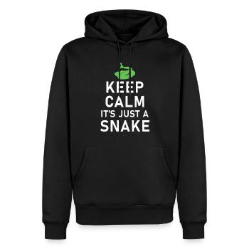 Schlange Geschenk Schlangenliebhaber - Männer Premium Bio Hoodie - Schwarz - Vorne - Nico (187cm)