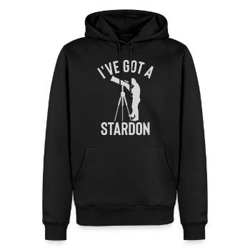 C’est drôle que j’ai un Stardon pour Stronomer - Sweat à capuche Premium bio Homme - noir - Devant - Nico (187cm)