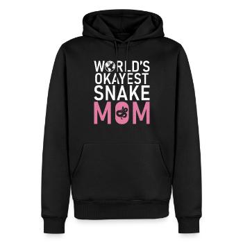 Schlange Geschenk Schlangenliebhaber - Männer Premium Bio Hoodie - Schwarz - Vorne - Nico (187cm)
