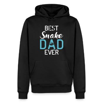 Snake Gift Snake Lover - Men’s Premium Organic Hoodie - black - Front - Nico (187cm)