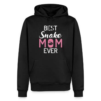 Schlange Geschenk Schlangenliebhaber - Männer Premium Bio Hoodie - Schwarz - Vorne - Nico (187cm)